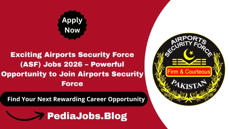 Exciting Airports Security Force (ASF) Jobs 2026 – Powerful Opportunity to Join Airports Security Force