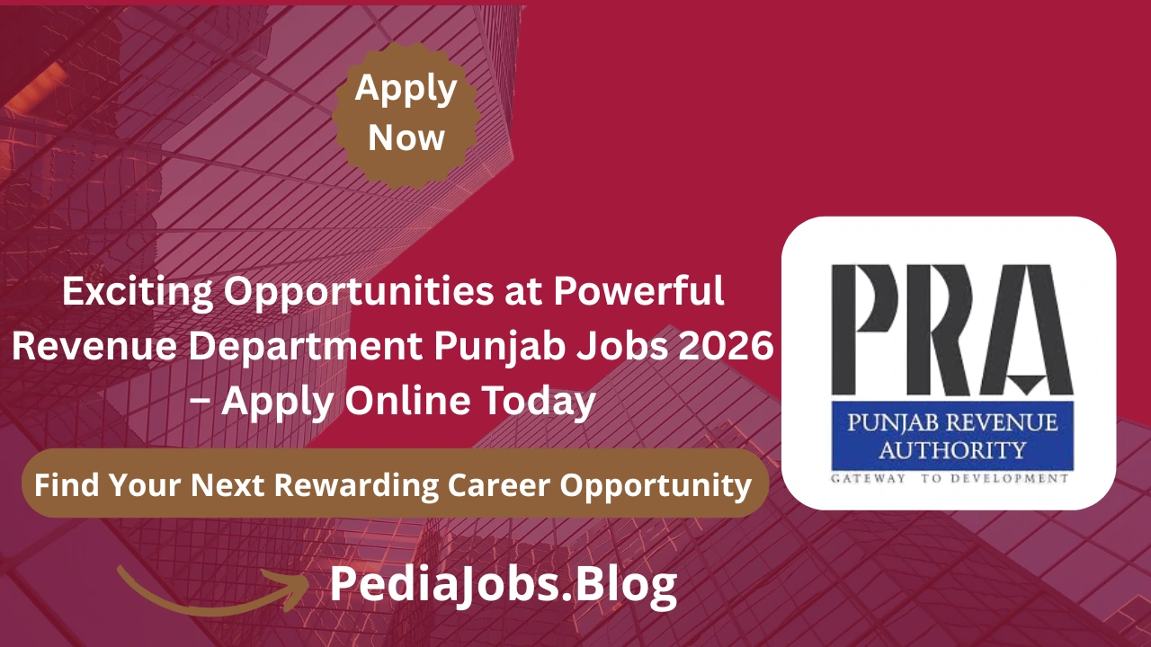 Exciting Opportunities at Powerful Revenue Department Punjab Jobs 2026 – Apply Online Today