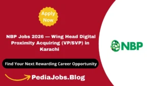 NBP Jobs 2026 — Wing Head Digital Proximity Acquiring (VP/SVP) in Karachi
